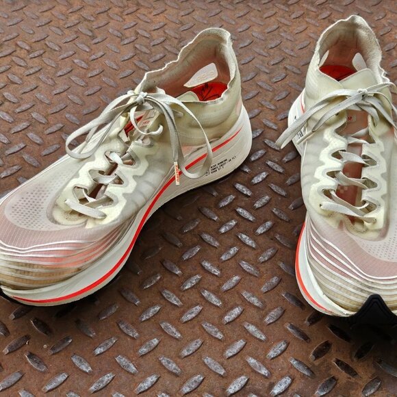 Nike Racing Men Shoes Lace Up Clear/Orange Athletic Running Sneaker Size 13US main image 9